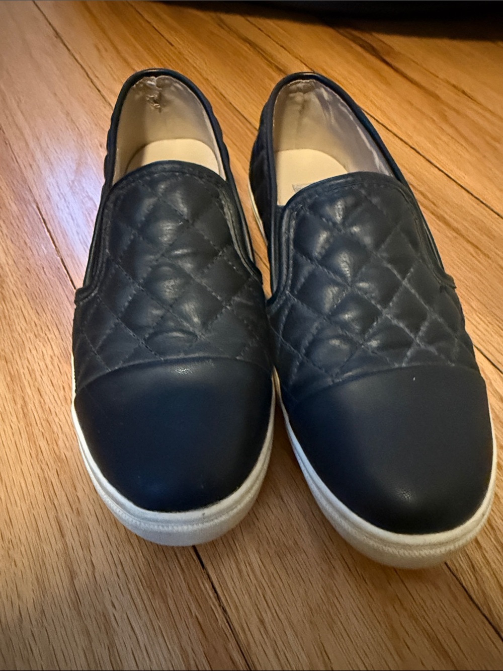 Steve Madden Quilted Slip-On Flats in Black